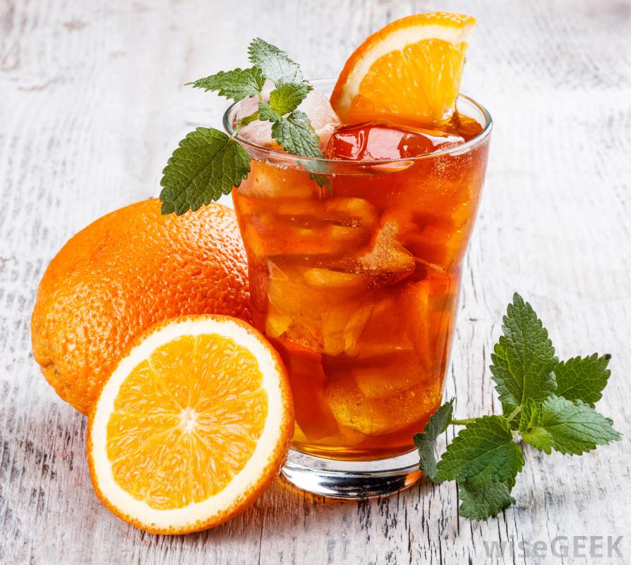 rozgrzewający drink z pomarańczą
